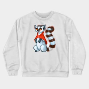 Cute Lemur Drawing Crewneck Sweatshirt